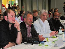 Foto:Von links nach rechts: Michal Christ (Lahnstein) Dr. Bernd Paffrath, Leo  Neydek und Josef Winkler, MdB.