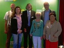 Foto:Grüne aus dem Rhein-Lahn-Kreis bei einer Informationsveranstaltung zum Thema Netze und Speicher in Mainz